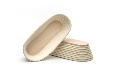 Long narrow proofing baskets – wooden bottom
