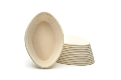 Oval pointed proofing baskets – wooden bottom