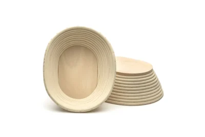Oval wide proofing baskets – wooden bottom