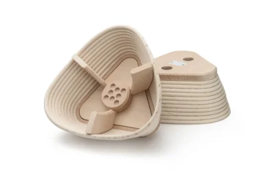 Unibann flower shaped proofing baskets, 3 petals
