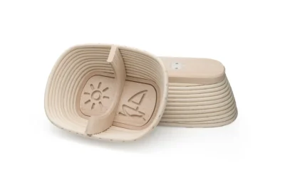 Unibann twin bread engraved proofing baskets